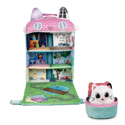 Detalle de Famosa Softies Plush Dollhouse Casa de peluche con ascensor