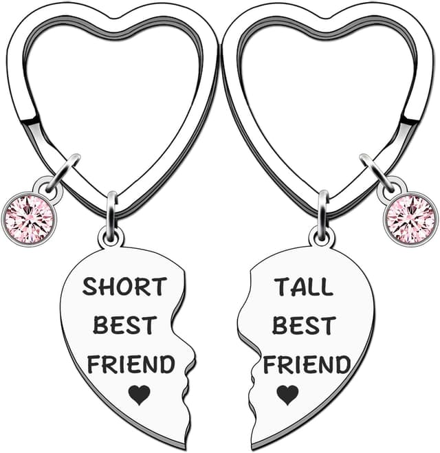 Detalle de TTOVEN 2PCS Friendship Best Friend Keyrings for Women