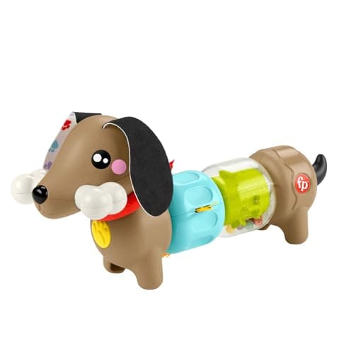 Detalle de Fisher-Price Perrito de actividades con sonidos y giros (HTW91) para bebés a partir de 6 meses
