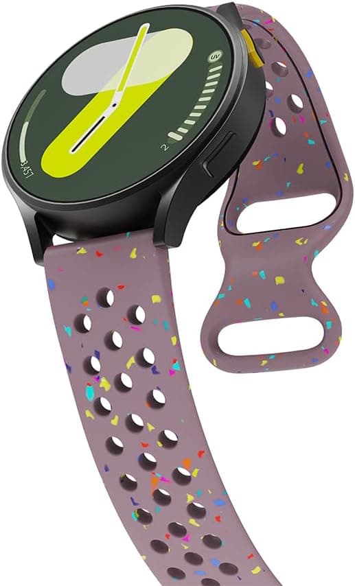 Detalle de 20mm silicone sport watch strap compatible with Polar Ignite & Withings ScanWatch 2 (42mm)