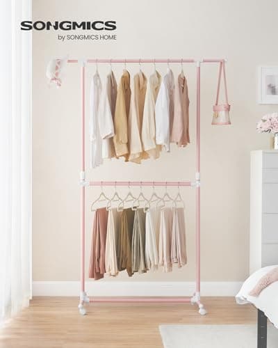 Detalle 2 de SONGMICS LLR401R01 Burro de ropa extensible 113–180 cm