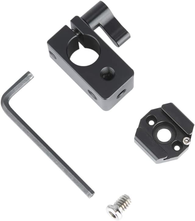 Detalle de NICEYRIG 15mm Rod Clamp with Cold Shoe Mount Adapter for DSLR Monitors, Lights & Video Accessories