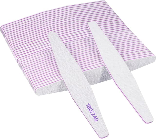 Detalle de Limas de uñas profesional 40 piezas 180/240 grit