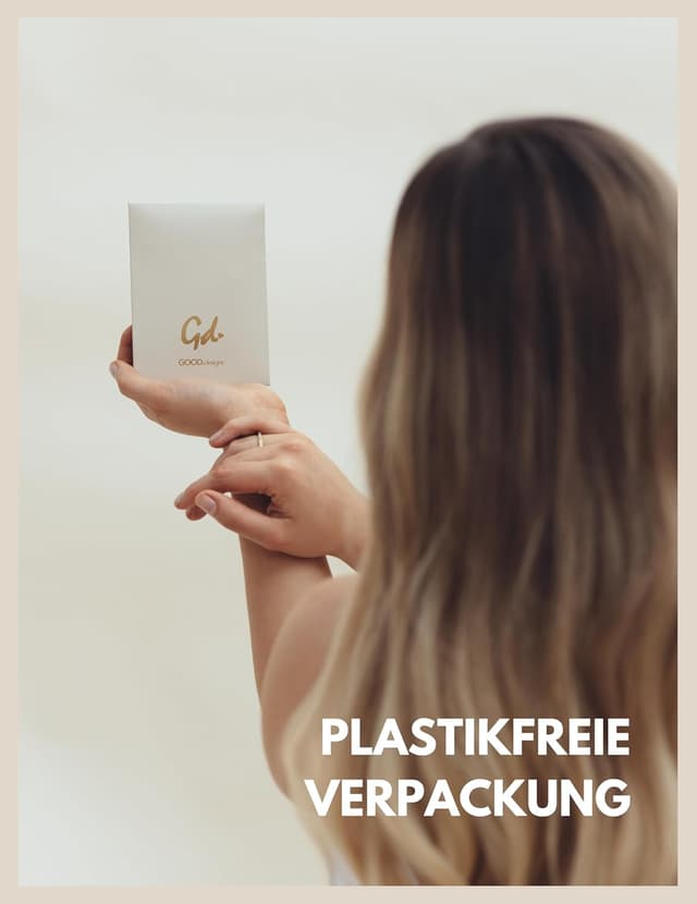 Detalle 2 de Gd. GOOD.designs EST. 2015 Fußkettchen Herz für Damen – wasserfest, verstellbar & filigran aus 316L Edelstahl