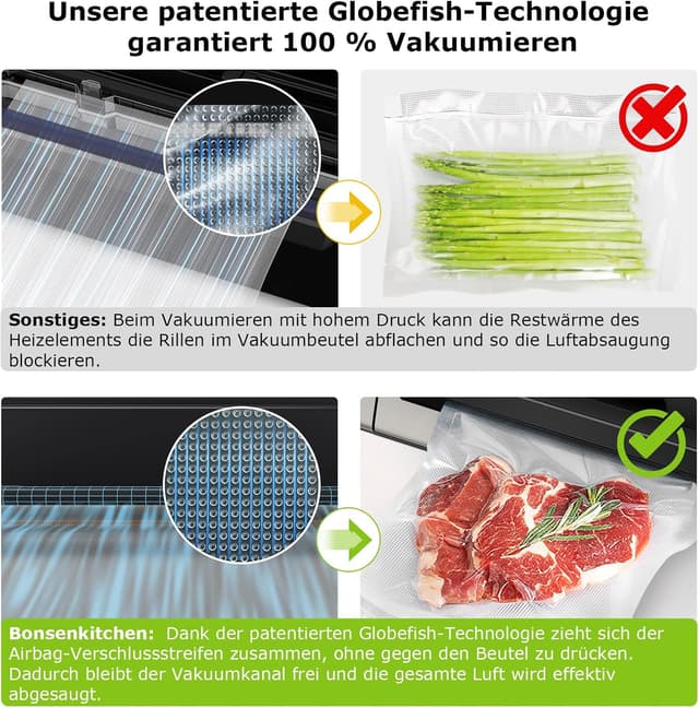 Thumbnail 4 de Bonsenkitchen Vakuumiergerät 15 L/min