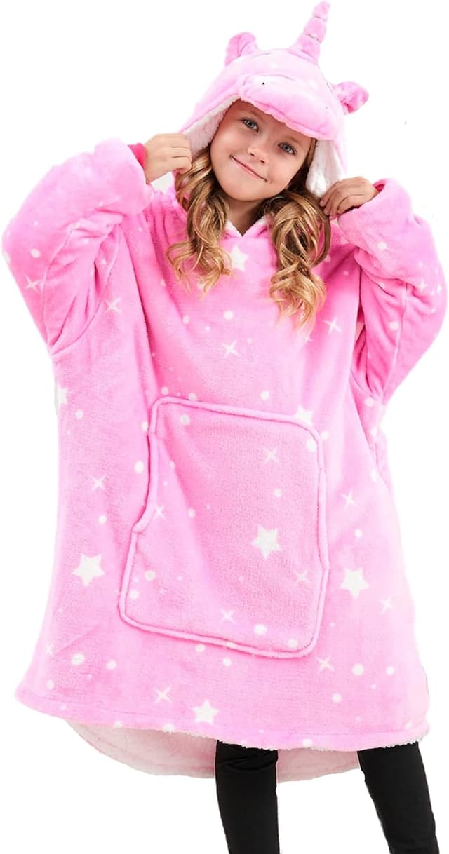 Thumbnail 6 de Ceruwum Unicorn Hoodies for Girls – Oversized Unicorn Hooded Sweatshirt Hoodie Blanket