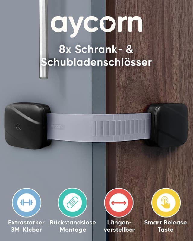 Thumbnail 1 de Aycorn Kindersicherung 8er-Pack đ§ž