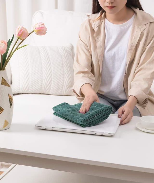 Thumbnail 6 de HYER KITCHEN Microfiber Dish Towels (8-Pack) – Soft, Super Absorbent, Lint-Free Kitchen Towels, Lattice Design, 26 x 18 Inch