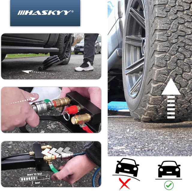 Thumbnail 6 de HASKYY Pneumatischer Wagenheber 5T 150–400mm