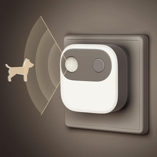 Detalle de Emeritpro Nachtlicht Steckdose 2er Set mit Sensor