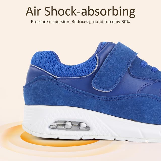 Detalle de Mioceko Kids Trainers Hoop and Loop School Shoes with Air Cushion Sole