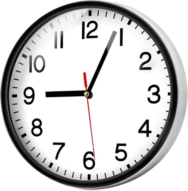 Imagen de Wall Clock Silent Non Ticking 9" Quartz en OfertitasTOP