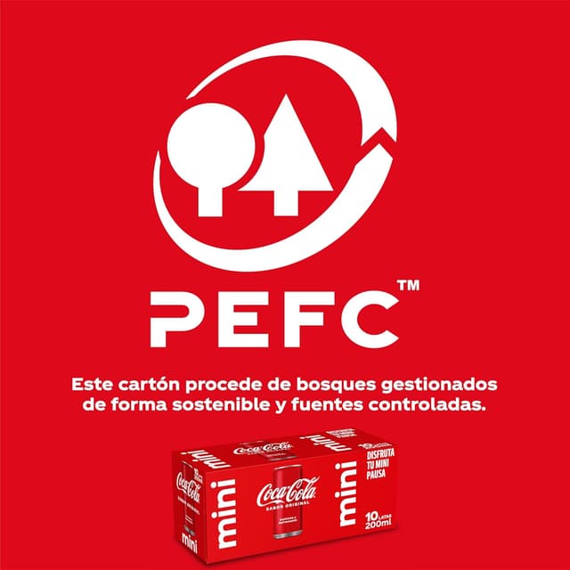 Thumbnail 4 de Coca-Cola Sabor Original 🥤 Pack 10 Mini Latas 200ml