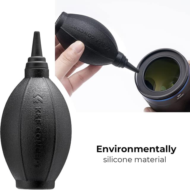 Detalle de K&F Concept Air Fan Dust Cleaner & Lens Blower (Black) for Camera Lenses
