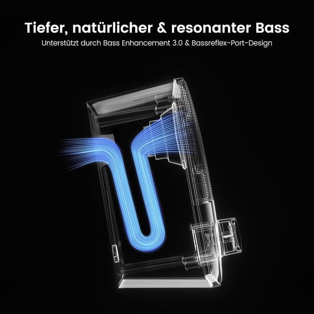 Detalle de kstime PC-Lautsprecher mit Bluetooth 5.4, 14 W RMS und Bassreflex – geneigt für Stereo am Arbeitsplatz