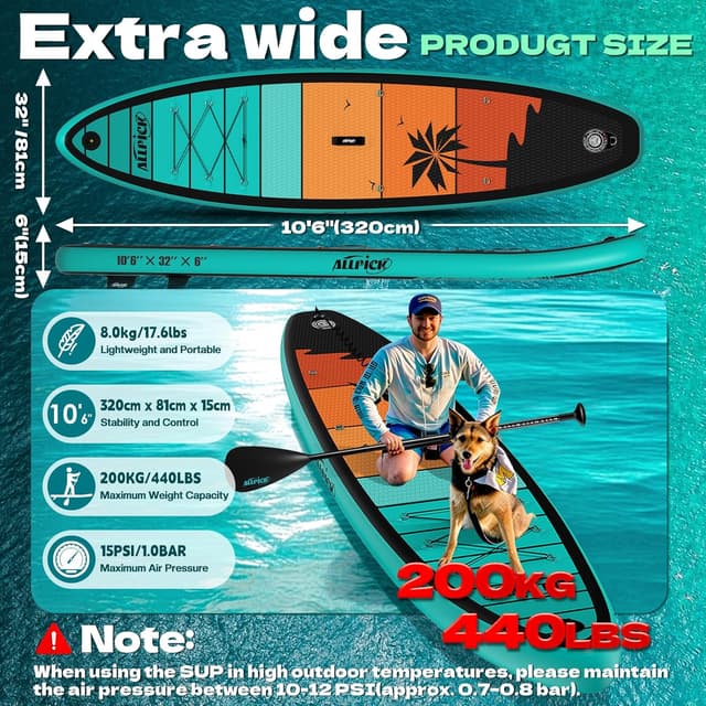 Detalle de ALLPICK Premium SUP Board Set 320 cm