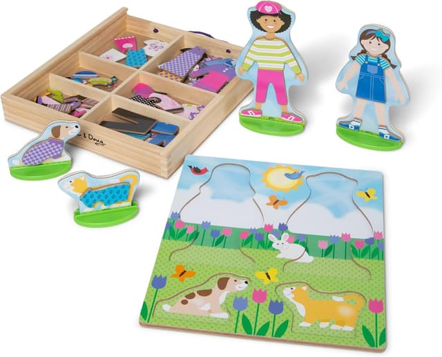 Detalle de Melissa & Doug Gioco Calamite Bambole 3 anni 🎲