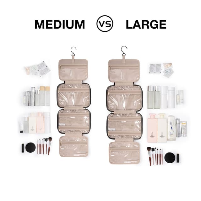 Detalle 2 de BAGSMART Large Toiletry Bag with Hanging Hook
