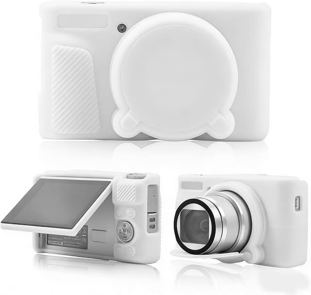 Detalle de UIHRLM Silicone Protective Cover for Canon PowerShot SX740 HS & SX730 HS (White)