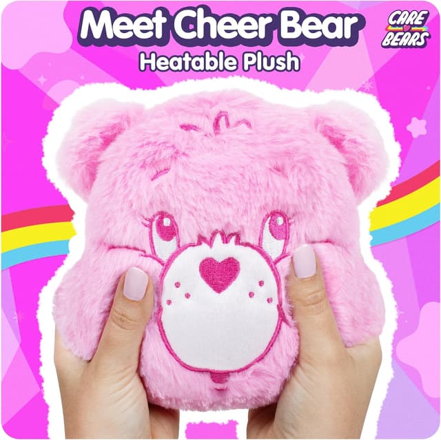 Detalle 2 de Care Bears Cheer Bear Heatable Plush (microwavable & chillable) – weighted comfort toy for soothing warmth