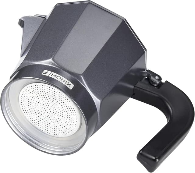 Detalle 2 de Monix Vitro Noir Cafetera italiana aluminio 3 tazas