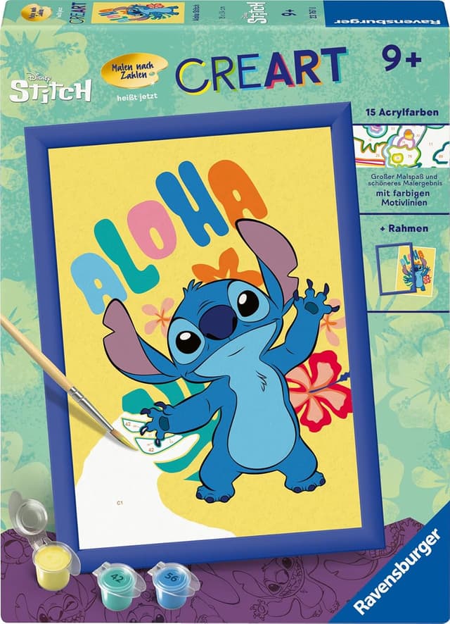 Detalle 2 de Ravensburger CreArt Disney Stitch 9+