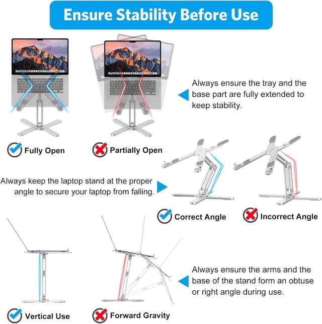 Thumbnail 5 de OMOTON 360° Rotating Laptop Stand 16-inch