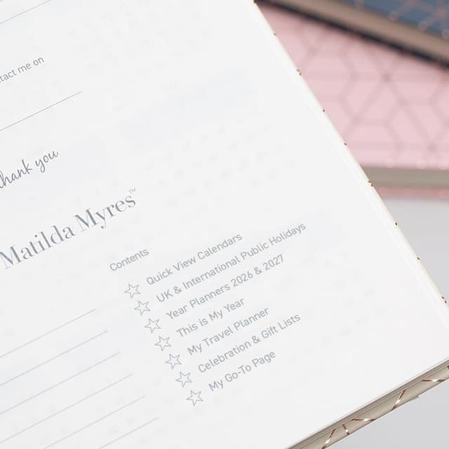 Detalle 2 de Matilda Myres 2026 A5 Day a Page Diary