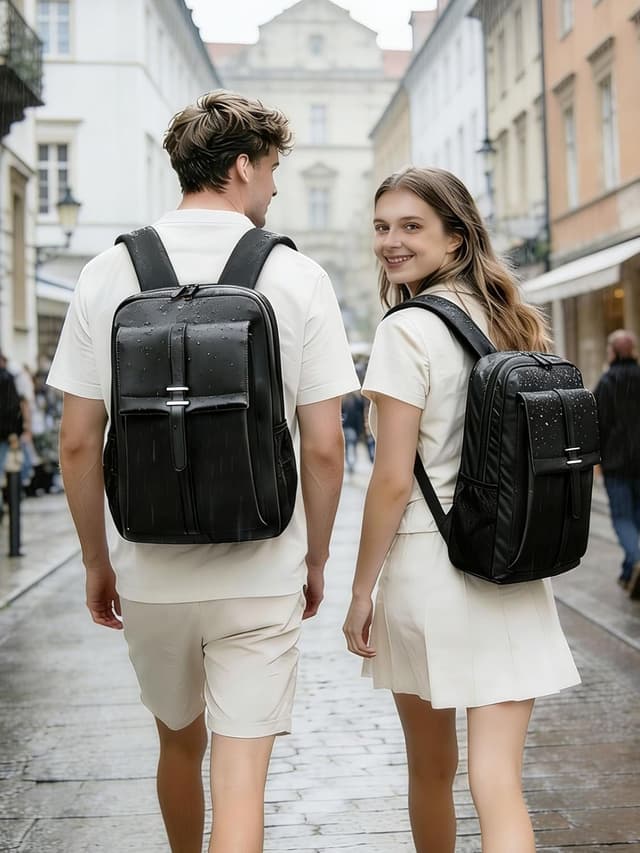 Detalle 2 de Dobaly Rucksack 15,6 Zoll Laptopfach wasserdicht