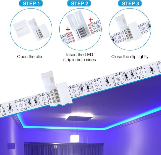 Thumbnail 2 de LED Strip Verbinder 10 mm RGB 5050 4-polig