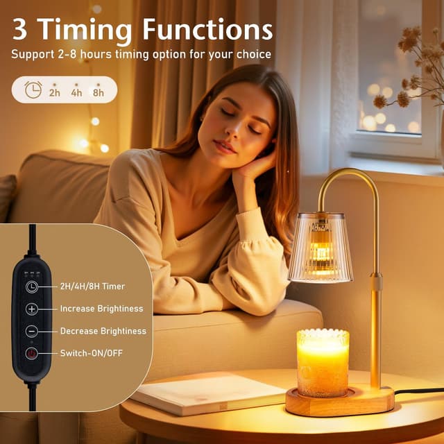 Thumbnail 2 de JEKEMORYE Candle Warmer Lamp