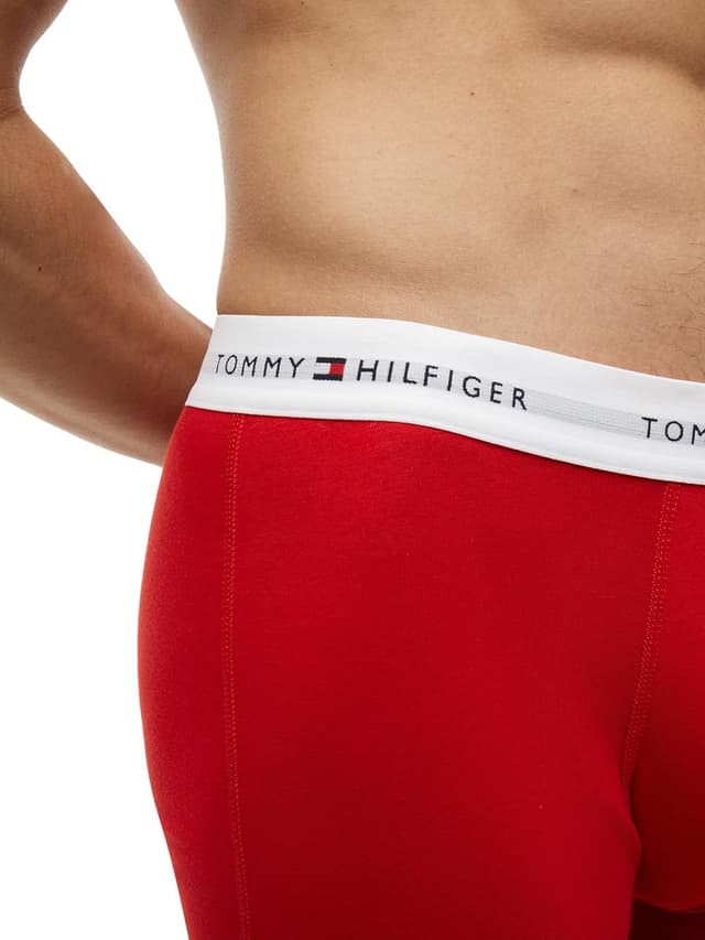 Detalle de Tommy Hilfiger Herren 3er Pack Boxershorts Trunks Unterwäsche (klassisches Tragegefühl im Set)