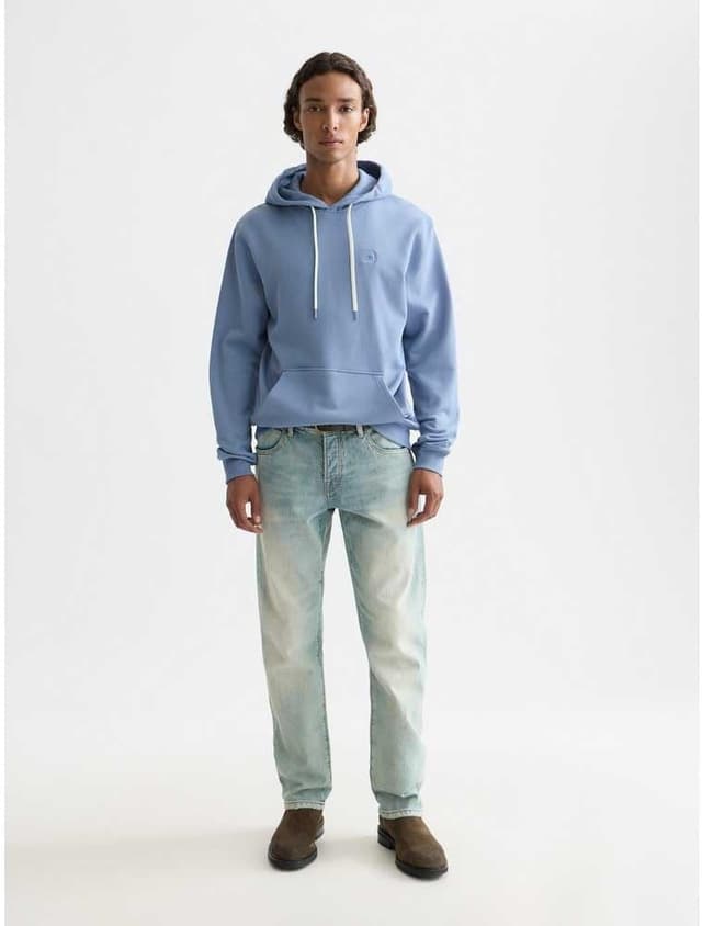 Detalle 2 de Scotch & Soda men’s Essential badge logo hooded sweatshirt (regular fit)