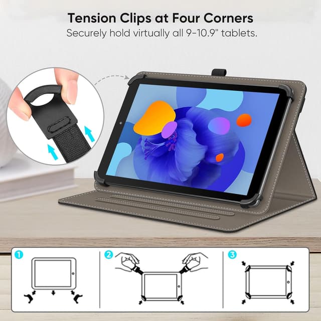 Detalle 2 de Fintie Universal-Hülle für 9–11" Tablets, Multi‑Winkel 🧾
