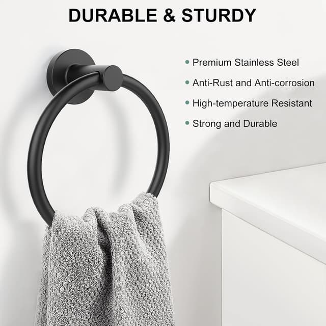 Detalle 2 de Towel ring setSail stainless steel