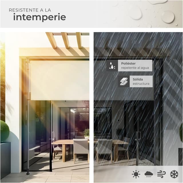 Thumbnail 3 de tectake Toldo Vertical 150x310 cm beige