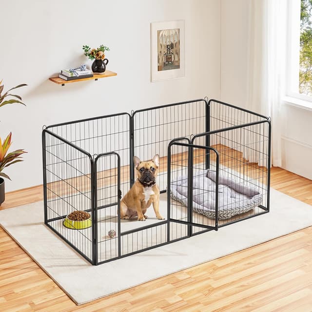 Thumbnail 1 de Yaheetech Welpenlaufstall 80 cm Freilaufgehege