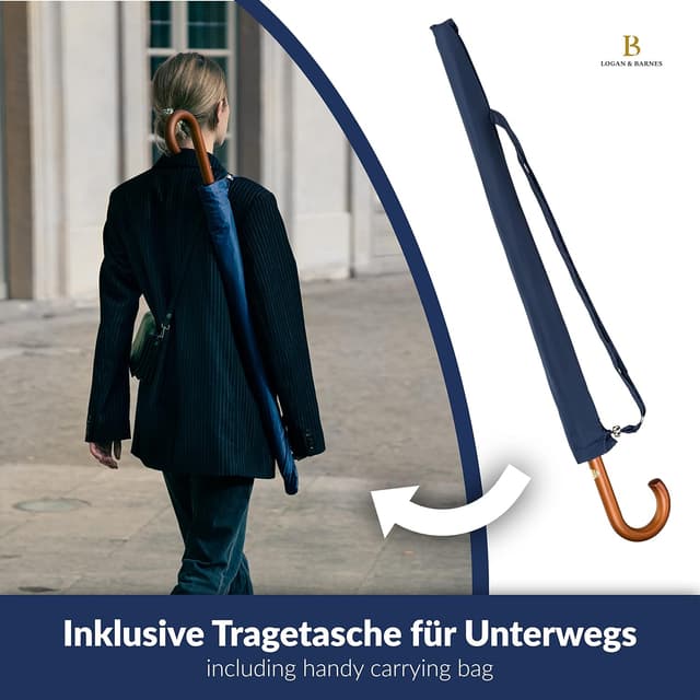 Detalle de LOGAN & BARNES EDINBURGH Stockschirm Ø120cm ☂