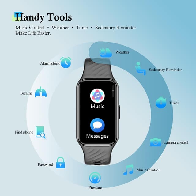 Thumbnail 6 de IOWODO fitness smartwatch 1.47-inch