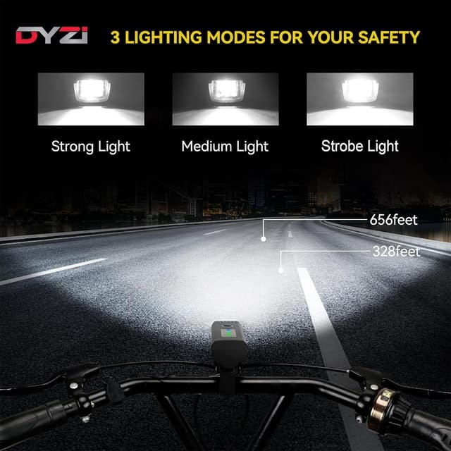Thumbnail 3 de USB Rechargeable Front & Back Bike Light Set