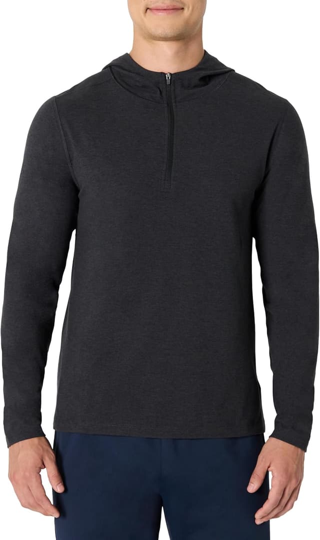 Imagen de Amazon Essentials Men's Athletic Soft Performance Quarter-Zip Hoodie — Lightweight L en OfertitasTOP