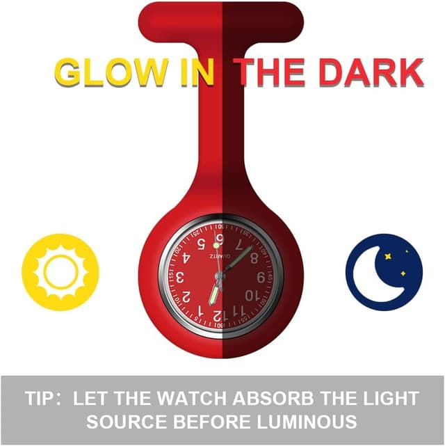 Thumbnail 2 de Vicloon Reloj de Bolsillo enfermera con clip