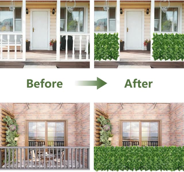 Detalle de Decorative Ivy Fence Screening 6m x 1m