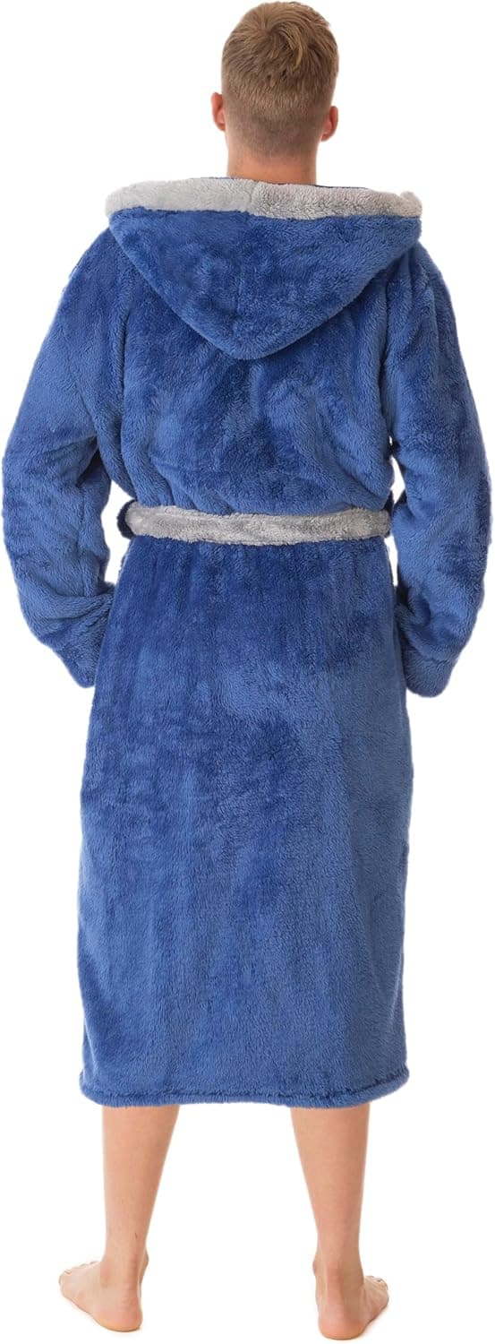 Detalle 2 de LEBENGOOD Robe de chambre homme 100% microfibre