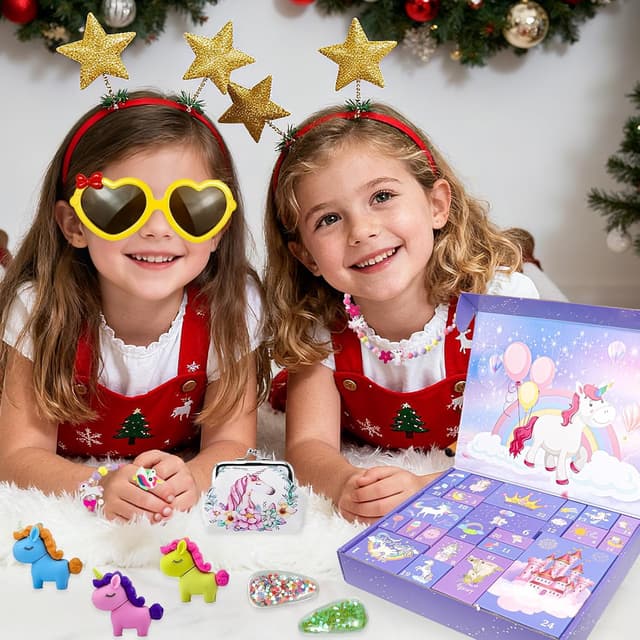 Thumbnail 4 de Calendrier de l'Avent licorne fille 2025, 24 jours de cadeaux 🎉