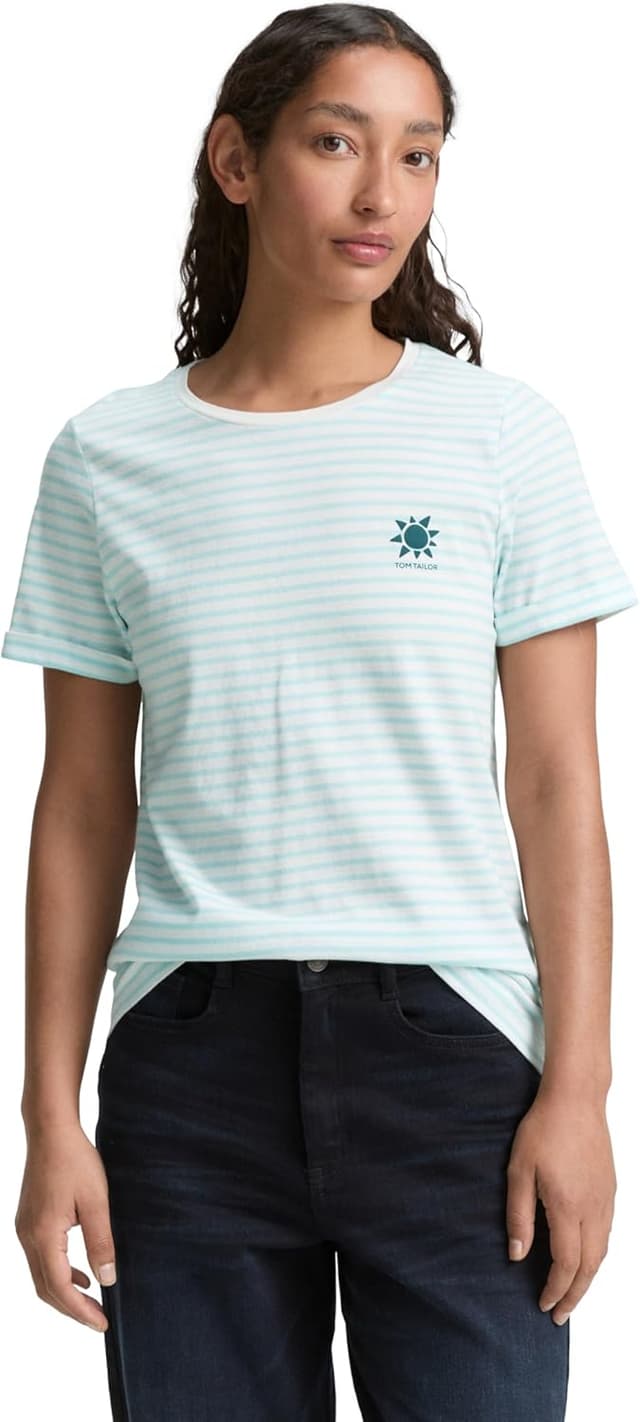 Detalle de Tom Tailor 1046440 T-Shirt da donna: comfort e vestibilità comoda