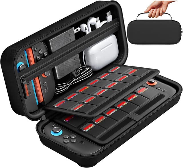 Detalle de daydayup Switch 2 Carry Case 24-slot for Switch 2