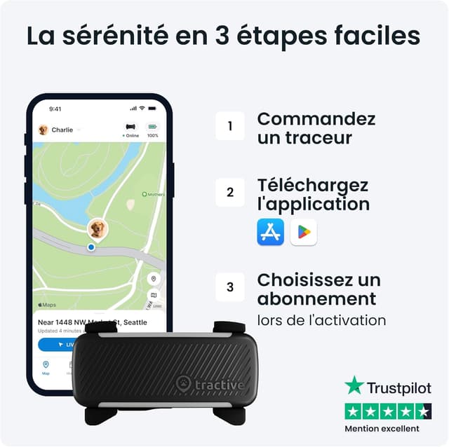 Thumbnail 6 de Tractive Collier GPS Chien Connecté 14 jours
