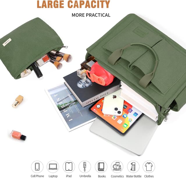 Thumbnail 5 de Captain Blues Cord Tasche Damen Große Handtasche mit Reißverschluss