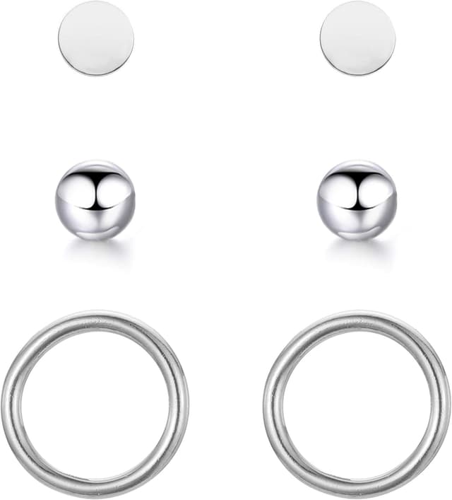 Imagen de BONNYBIRD Orecchini in acciaio chirurgico donna anallergici 💍 en OfertitasTOP